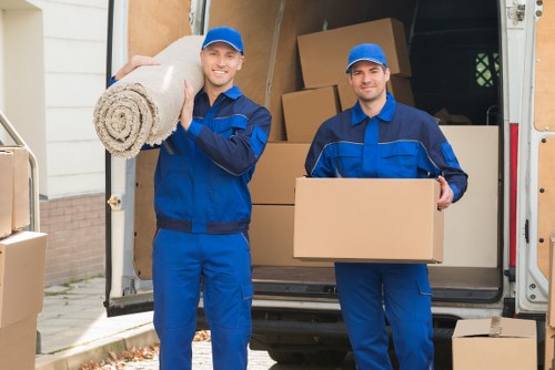 Trained storage staff working safely on site