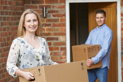 Customer completing a storage booking agreement