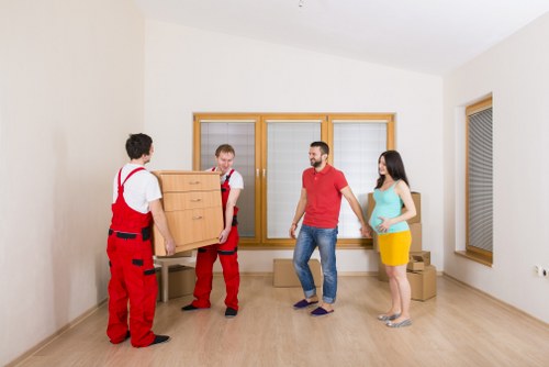 Mobile self storage container delivered to a Cricklewood home