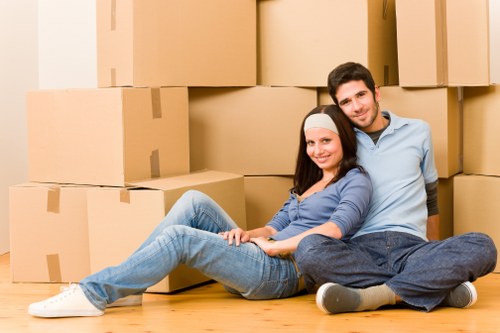 Seasonal household items stored neatly for easy access
