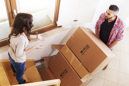 Business using mobile self storage for stock and equipment in Cricklewood