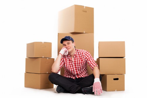 Family home renovation storage job near a busy Cricklewood street